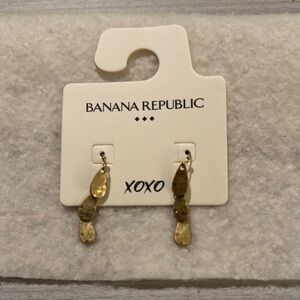 Banana Republic Gold Dangle Earrings
